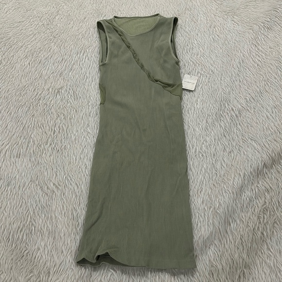 Intimately free people green bodycon sheer dress size small new - Picture 1 of 6